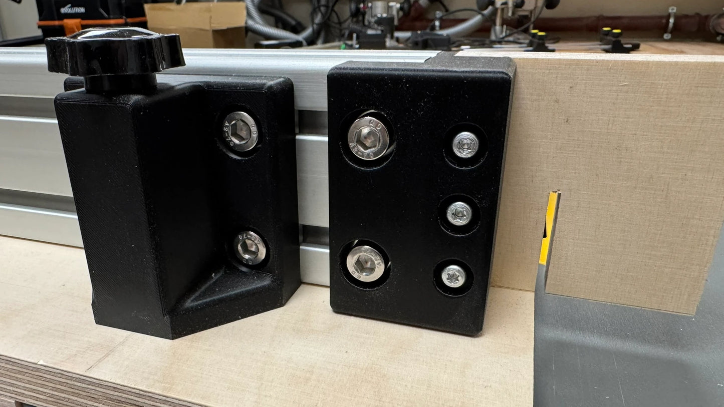 KOMPLETTSET Teile für Schiebeschlitten mit 80x40 Aluminiumprofil